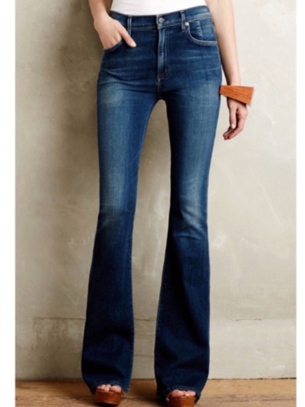 Citizens of Humanity Fleetwood High Rise Flare Dark Wash Jeans Sz 29
